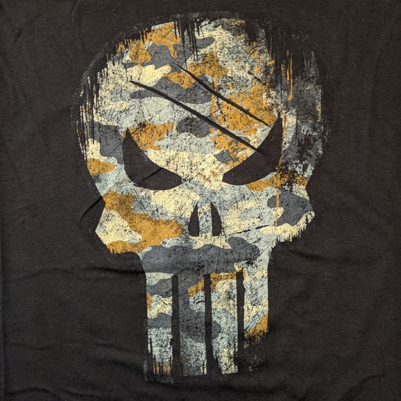 Marvel Herren Avengers Punisher Skull T-Shirt – Offizielles Lizenzprodukt, 100% Baumwolle